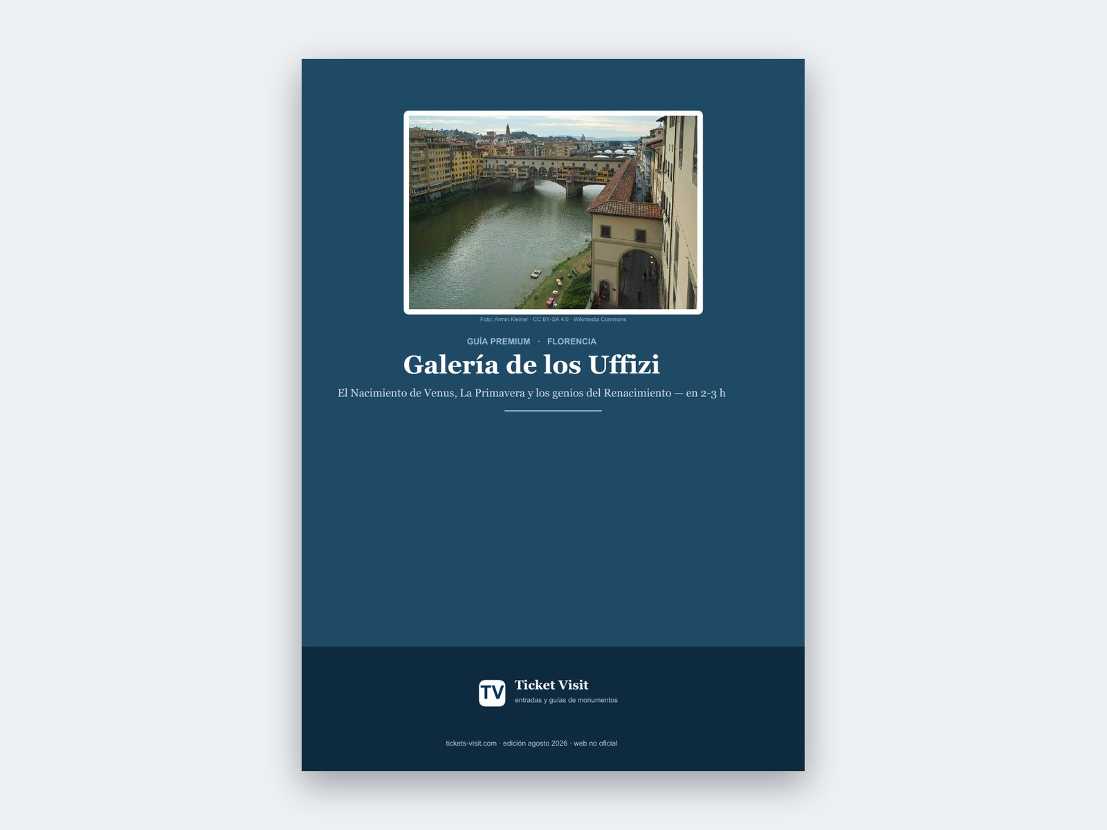 Guía de la Galería Uffizi en PDF